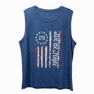 New Women’s American Flag 4th of July Tank Top | Size 2XL